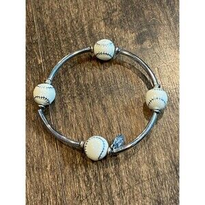 LA Dodgers Baseball Bracelet (A)
